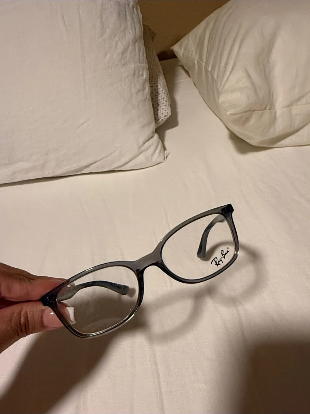 Glasses on Bed